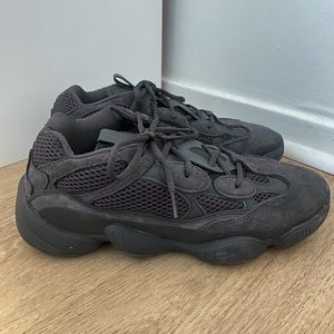 Yeezy X Adidas 500 Utility Black Sneakers - Size 10.5